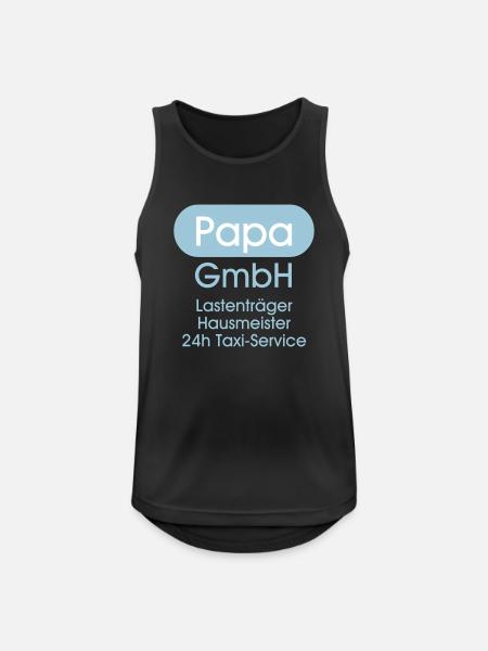papa_gmbh_v1 - Débardeur respirant Homme - noir