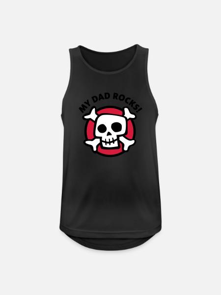 my_dad_rocks_3c - Men's Breathable Tank Top - black