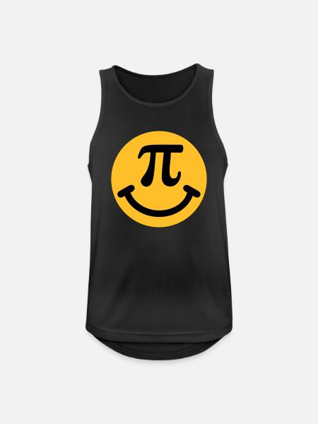 Pi - Männer Tank Top atmungsaktiv - Schwarz