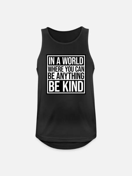 you can be kind - Men's Breathable Tank Top - black