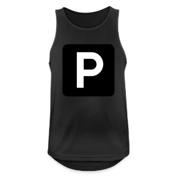 Parking place - Men's Breathable Tank Top - black - Front - Nick (188cm)