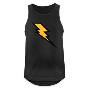 Blitz - Männer Tank Top atmungsaktiv - Schwarz - Vorne - Nick (188cm)