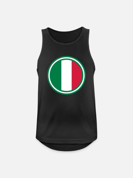 italy italia - Men's Breathable Tank Top - black