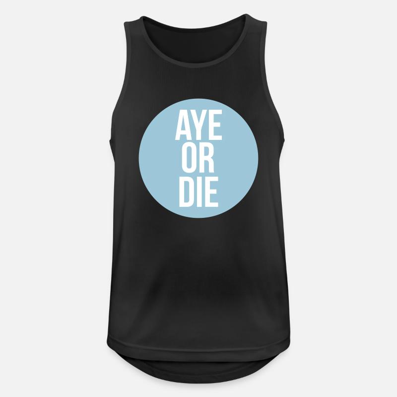 aye or die - Men's Breathable Tank Top - black