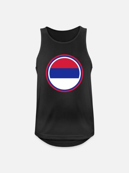 serbien serbia - Männer Tank Top atmungsaktiv - Schwarz