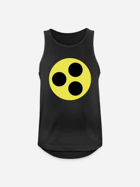 Blindenzeichen - Männer Tank Top atmungsaktiv - Schwarz
