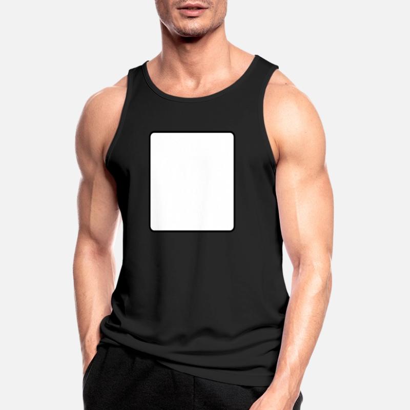 / Frame frames / / square / / rectangle / text Men's Breathable Tank Top