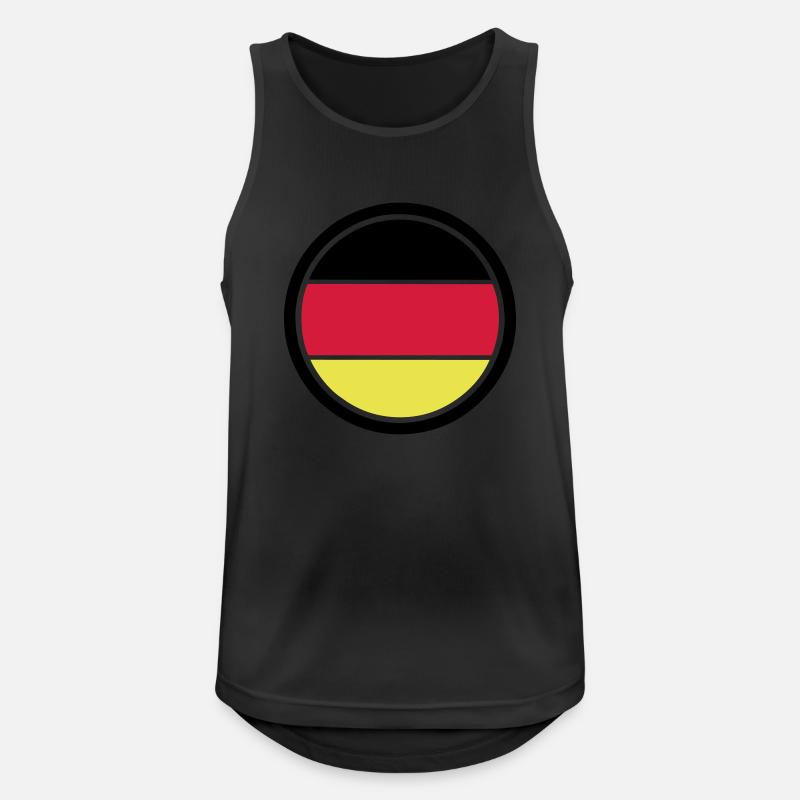 Deutschland Emblem - Männer Tank Top atmungsaktiv - Schwarz