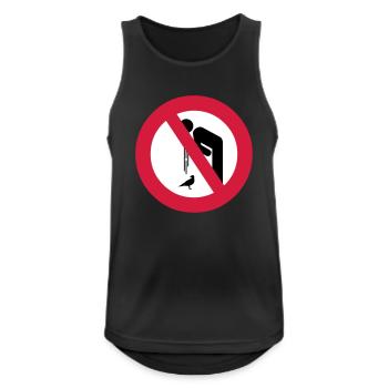 Don't Barf on Birds () - Männer Tank Top atmungsaktiv - Schwarz - Vorne - Nick (188cm)