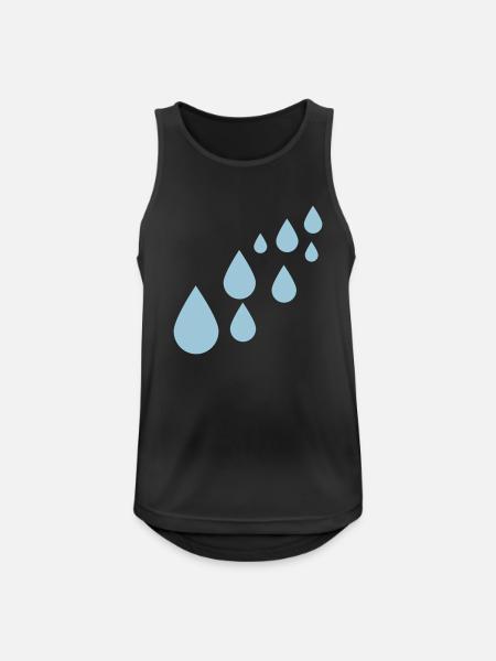 Water - Men's Breathable Tank Top - black
