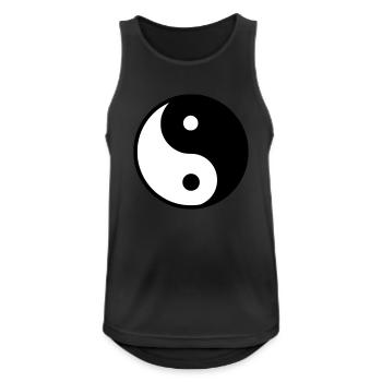 Yin Yang - Men's Breathable Tank Top - black - Front - Nick (188cm)