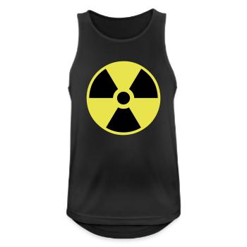 radioavtive - Männer Tank Top atmungsaktiv - Schwarz - Vorne - Nick (188cm)