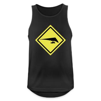 hang glider roadsign - Men's Breathable Tank Top - black - Front - Nick (188cm)
