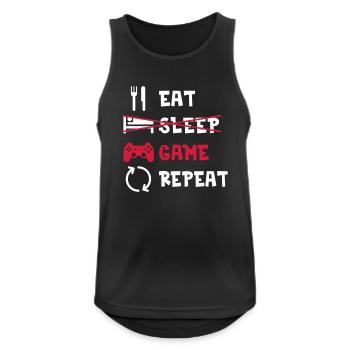 Gaming - Débardeur respirant Homme - noir - Devant - Nick (188cm)