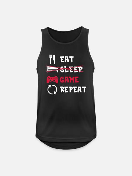 Gaming - Débardeur respirant Homme - noir