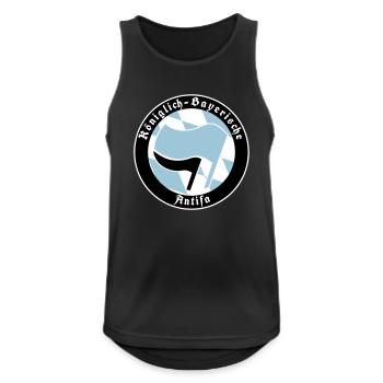 Königlich Bayerische Antifa - Männer Tank Top atmungsaktiv - Schwarz - Vorne - Nick (188cm)