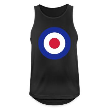 Mod Target United Kingdom Großbritannien - Débardeur respirant Homme - noir - Devant - Nick (188cm)