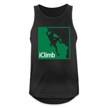 Rock Climbing iClimb - Débardeur respirant Homme - noir - Devant - Nick (188cm)