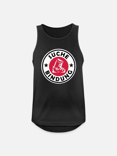 suche bindung 3c - Men's Breathable Tank Top - black