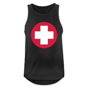 Medical__V062 - Men's Breathable Tank Top - black - Front - Nick (188cm)