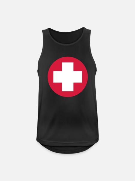 Medical__V062 - Men's Breathable Tank Top - black