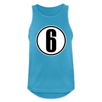 6 - Men's Breathable Tank Top - sapphire blue - Front - Nick (188cm)
