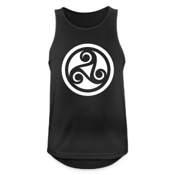 Keltisches Symbol - Männer Tank Top atmungsaktiv - Schwarz - Vorne - Nick (188cm)