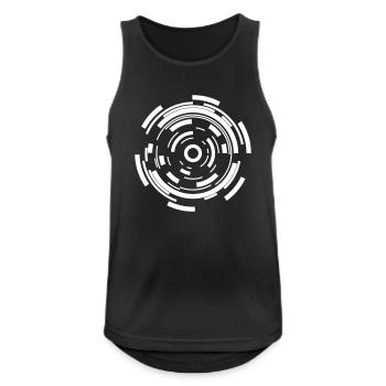 Sci Fi Kreis Formen Tech Geschenk - Männer Tank Top atmungsaktiv - Schwarz - Vorne - Nick (188cm)
