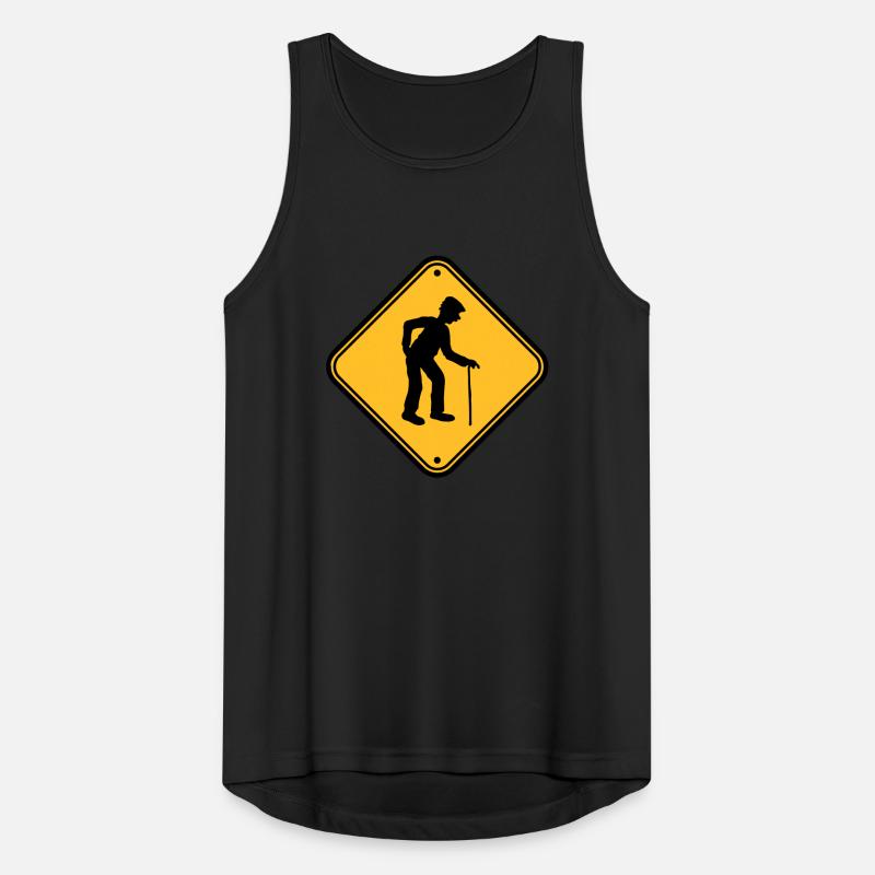Shield attention danger danger caution note warn Men's Breathable Tank Top
