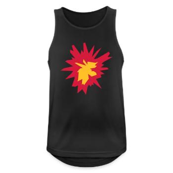 feuer flamme heiss tnt dynamit explodieren explosi - Männer Tank Top atmungsaktiv - Schwarz - Vorne - Nick (188cm)
