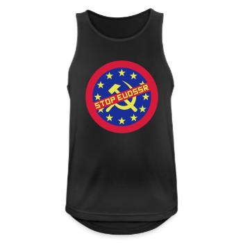 Arrêter UE RSS - Débardeur respirant Homme - noir - Devant - Nick (188cm)
