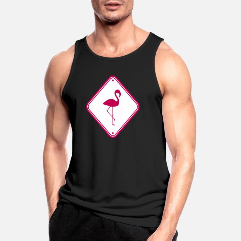 warning note caution caution shield danger fla Men's Breathable Tank Top