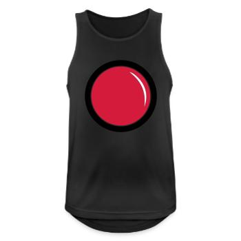 Buzzer - Männer Tank Top atmungsaktiv - Schwarz - Vorne - Nick (188cm)