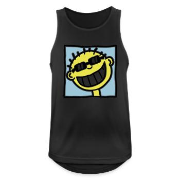 A grinning Tourist - Men's Breathable Tank Top - black - Front - Nick (188cm)