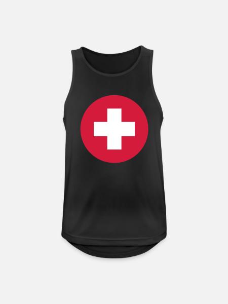 swiss_rp2 - Men's Breathable Tank Top - black