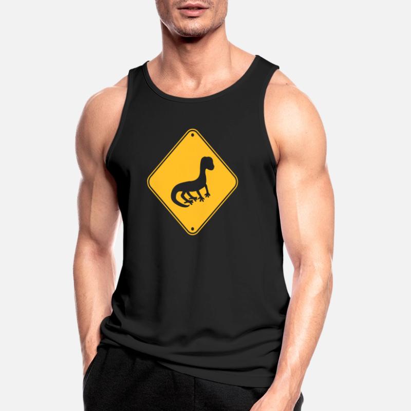 note caution warning caution shield silhouette Men's Breathable Tank Top