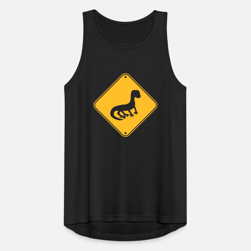 note caution warning caution shield silhouette Men's Breathable Tank Top