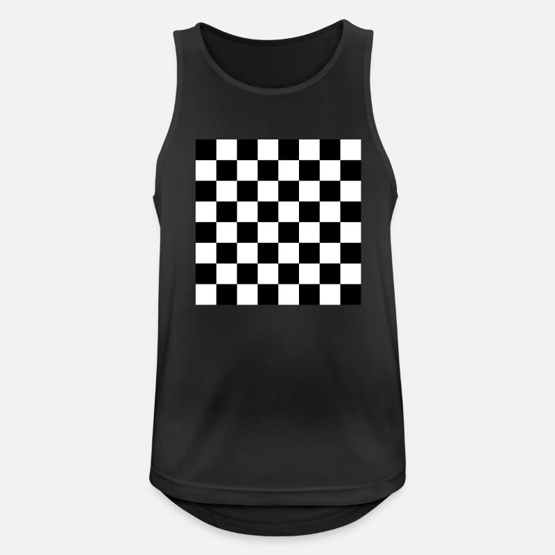 Schach - Männer Tank Top atmungsaktiv - Schwarz