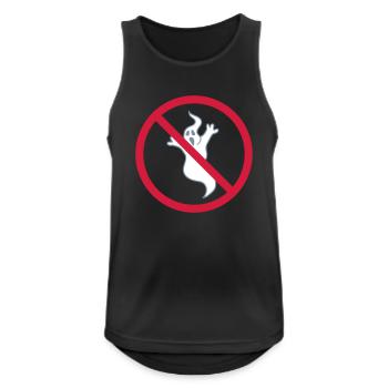 verboten keine zone schild geist spuken horror mon - Männer Tank Top atmungsaktiv - Schwarz - Vorne - Nick (188cm)