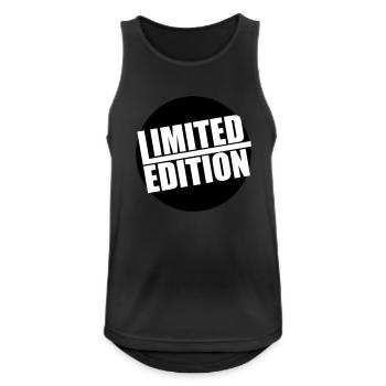 limited edition - Männer Tank Top atmungsaktiv - Schwarz - Vorne - Nick (188cm)