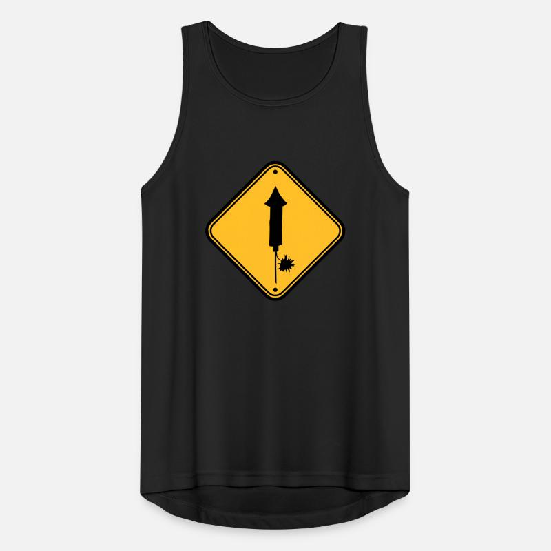 danger warning sign caution caution danger zone Men's Breathable Tank Top