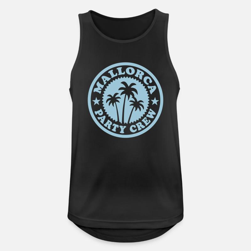 Mallorca Party Crew 02 - Männer Tank Top atmungsaktiv - Schwarz