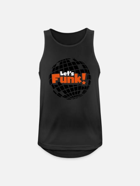 Disco ball - Männer Tank Top atmungsaktiv - Schwarz