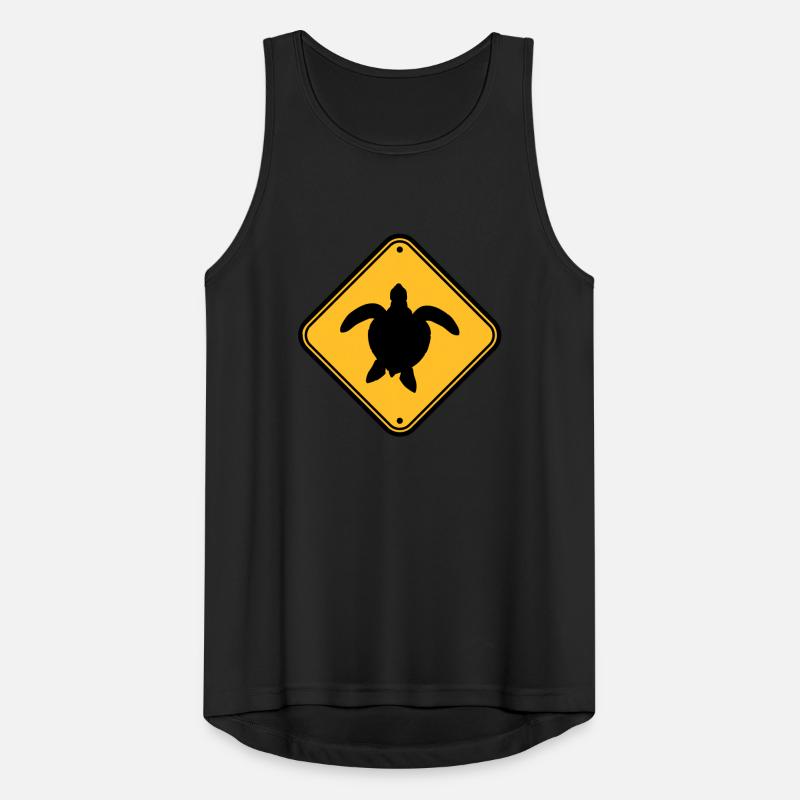 Shield zone warning caution note beware of wastes Men's Breathable Tank Top