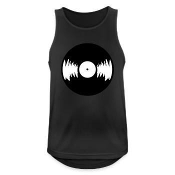 LP Vinyl - Men's Breathable Tank Top - black - Front - Nick (188cm)