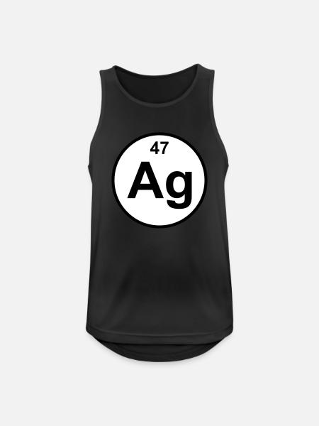 Argentum (Ag) (element 47) - Men's Breathable Tank Top - black