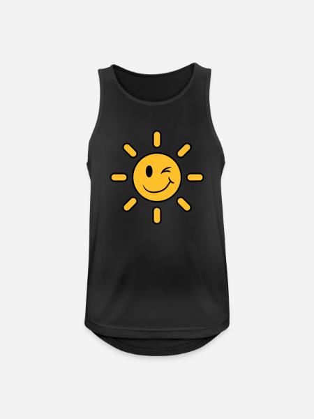 Sun - Men's Breathable Tank Top - black