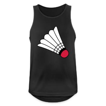 Badminton - Männer Tank Top atmungsaktiv - Schwarz - Vorne - Nick (188cm)