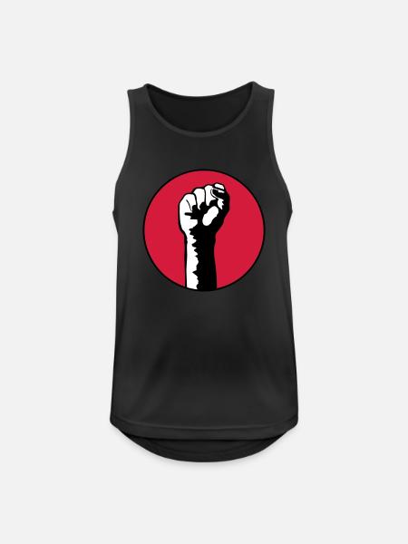 fist - Men's Breathable Tank Top - black