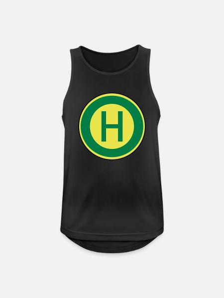 Haltestelle - Männer Tank Top atmungsaktiv - Schwarz